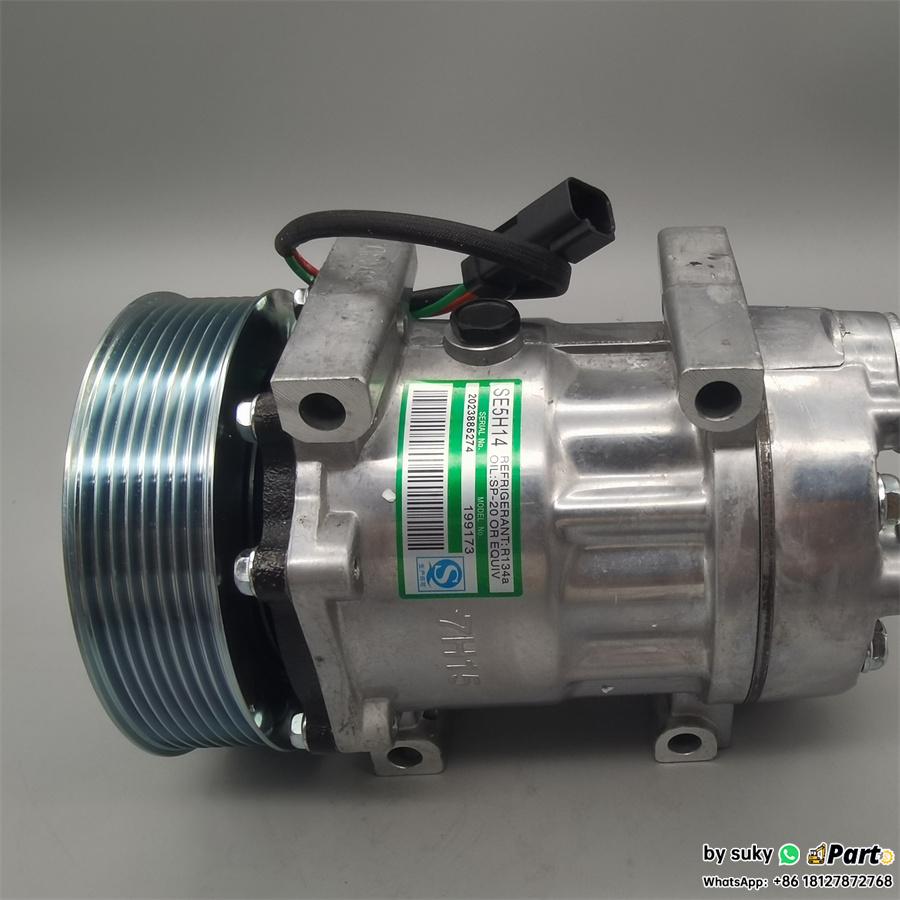 VOE14659238 14659238 24V A/C Compressor for Volvo EC350D EC480E EC300E VOE14659238 14659238 24V A/C Compressor for Volvo EC350D EC480E EC300E