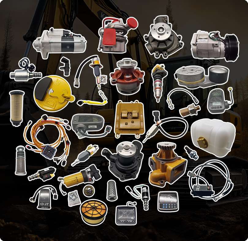 parts of an excavator