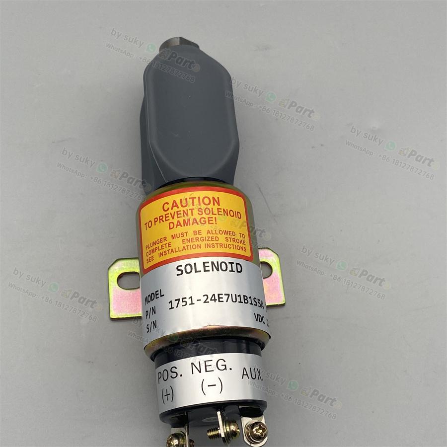 1751-24E7U1B1S5A 24V Shutoff Solenoid for Caterpillar CAT 320B 1751-24E7U1B1S5A 24V Shutoff Solenoid for Caterpillar CAT 320B