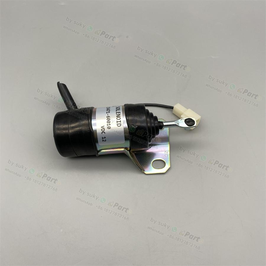 15471-60010 Stop Solenoid 12V for Kubota V2203 KX161-2 KX101 KX151 15471-60010 Stop Solenoid 12V for Kubota V2203 KX161-2 KX101 KX151