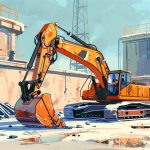 What are the basic parts of an excavator?