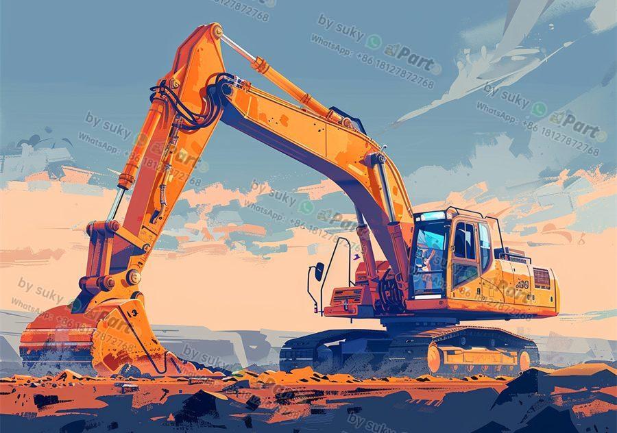 What is the basic structure of an excavator?