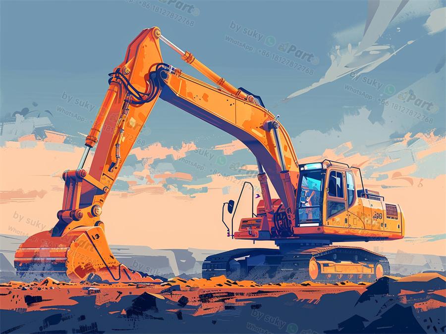 What is the basic structure of an excavator?