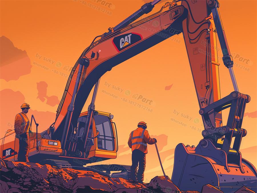 What is the name of excavator boom parts?