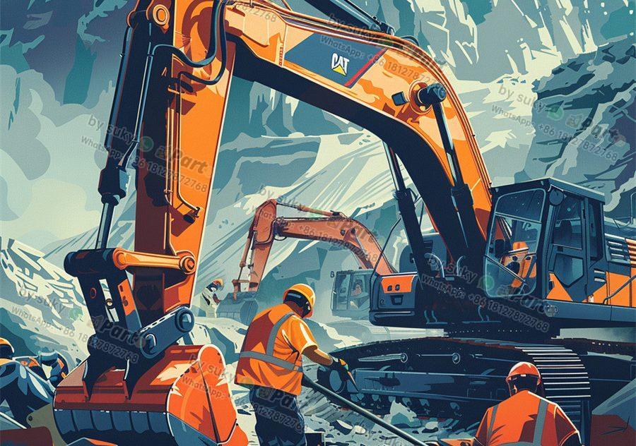 What are the basic parts of excavator?