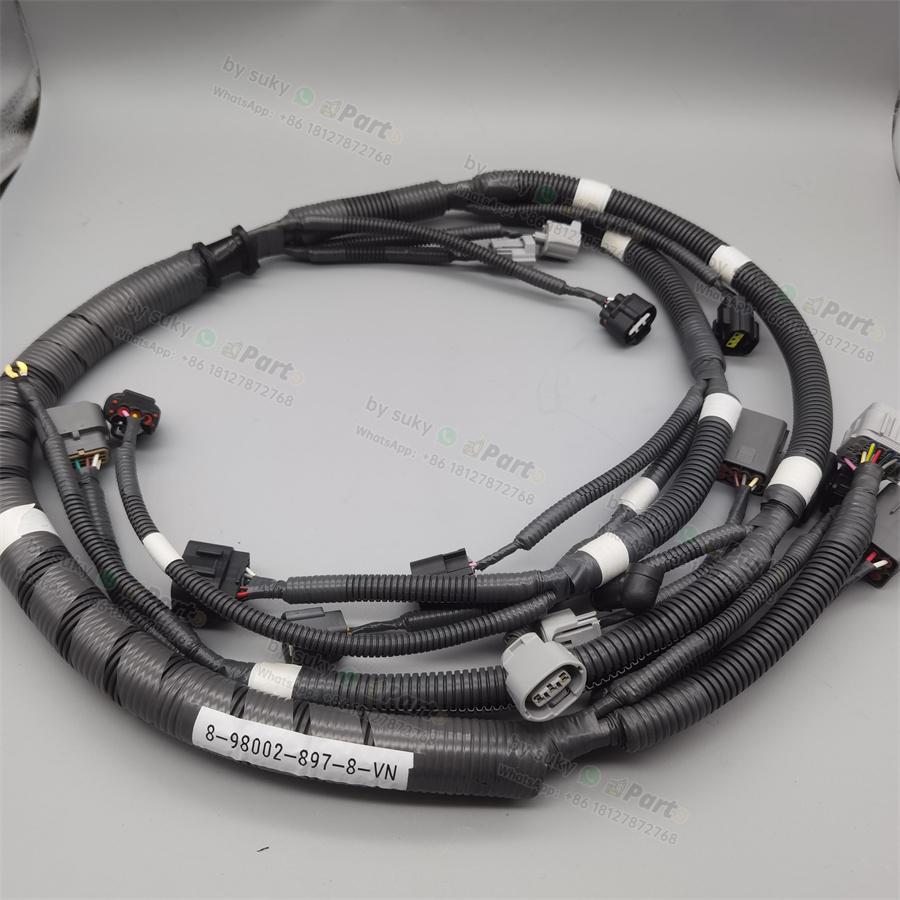 8-98002897-8 Wiring Harness Fits for Isuzu 4HK1 Hitachi ZAX200-3 ZAX240-3 8-98002897-8 Wiring Harness Fits for Isuzu 4HK1 Hitachi ZAX200-3 ZAX240-3