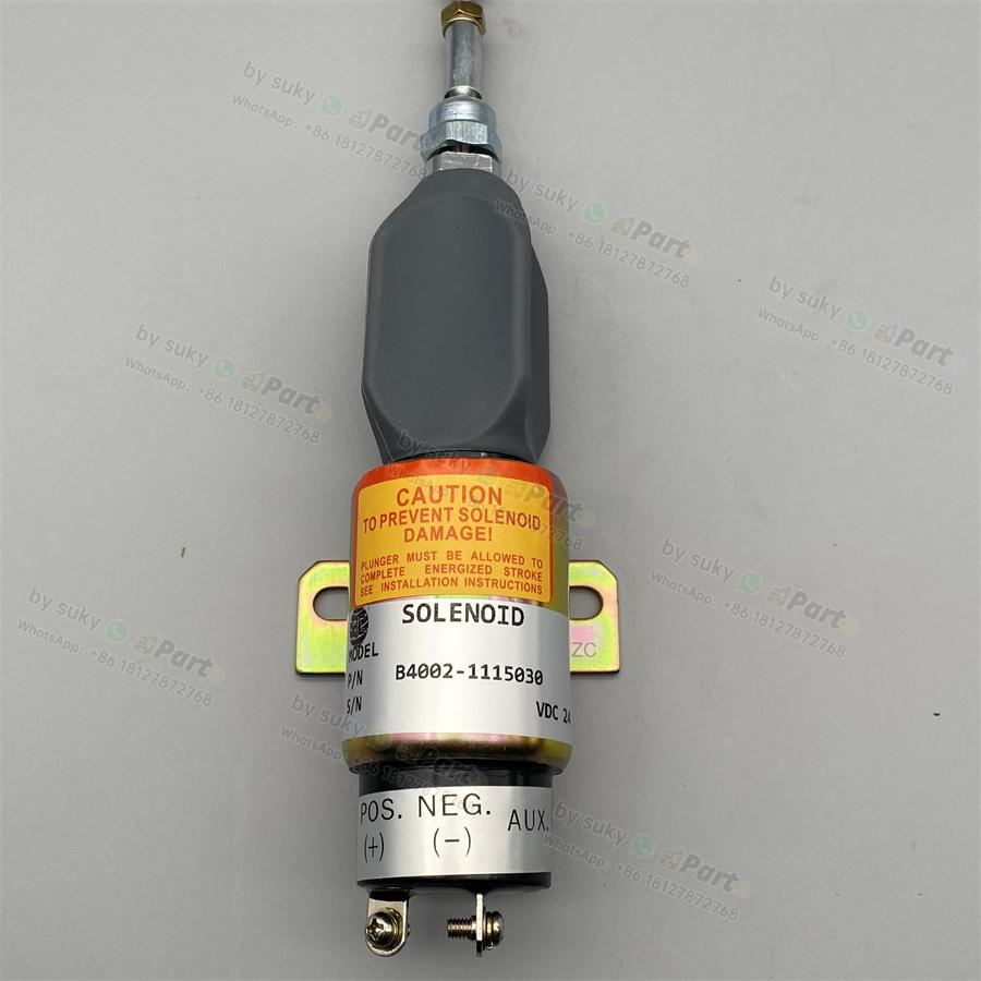 B4002-1115030 Stop Solenoid Valve 24V for Komatsu PC60-7 PC120-7 PC200-7 PC300-7 PC350-7 B4002-1115030 Stop Solenoid Valve 24V for Komatsu PC60-7 PC120-7 PC200-7 PC300-7 PC350-7