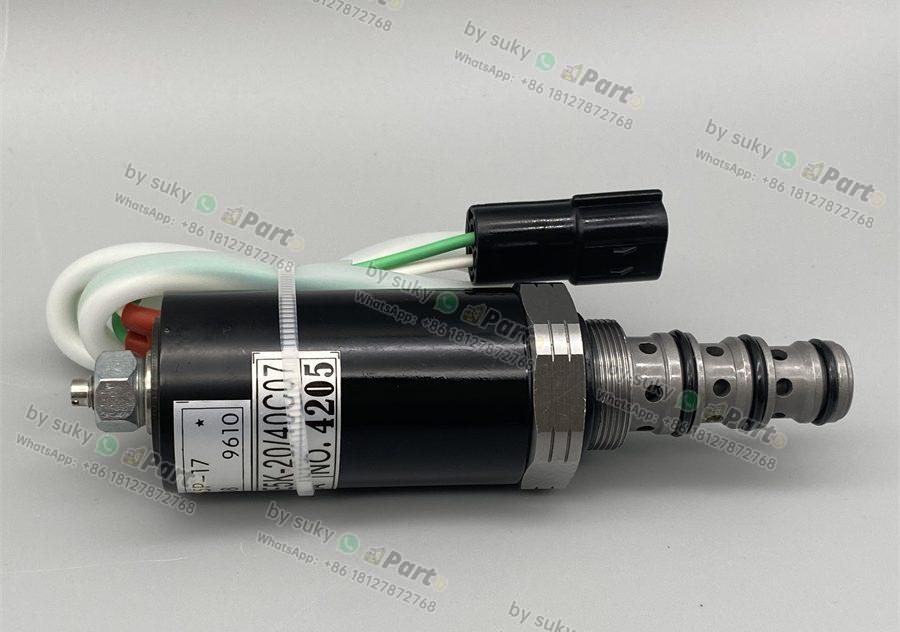 KDRDE5K-20/40C07-109 Solenoid Valve for Kobelco SK200-6E Hyundai R215-7 R225-7