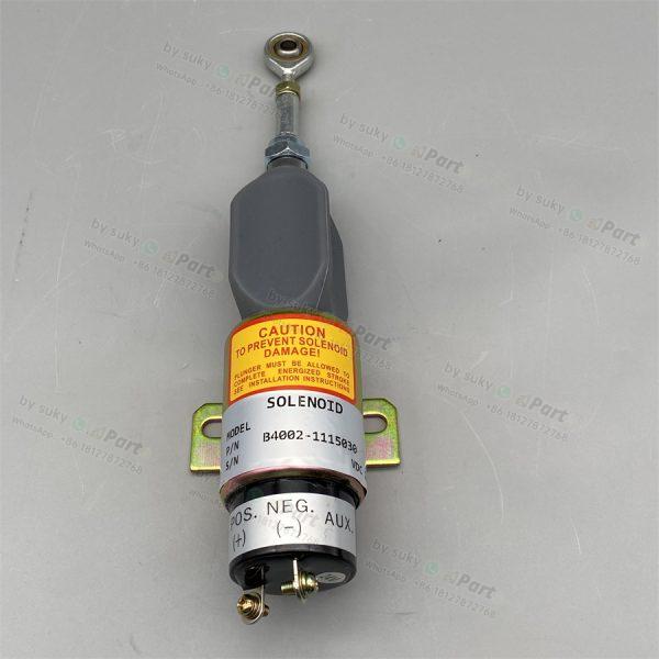 B4002-1115030 24V Stop Solenoid Valve for Komatsu PC60-7 PC120-7 PC200-7 PC350-7