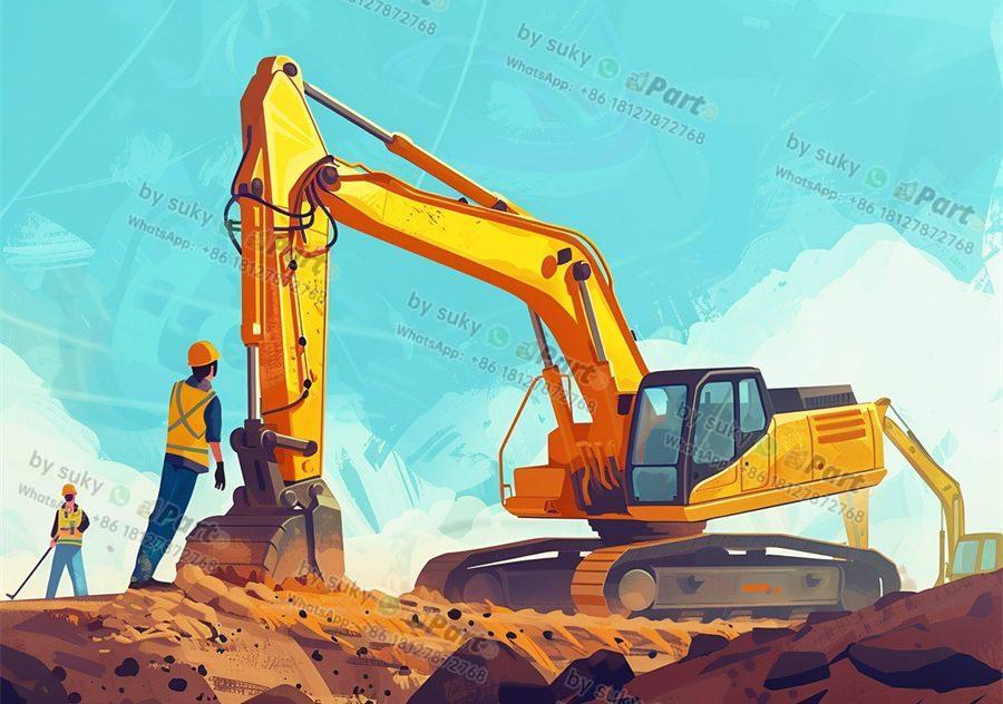 What is the name of excavator boom parts?