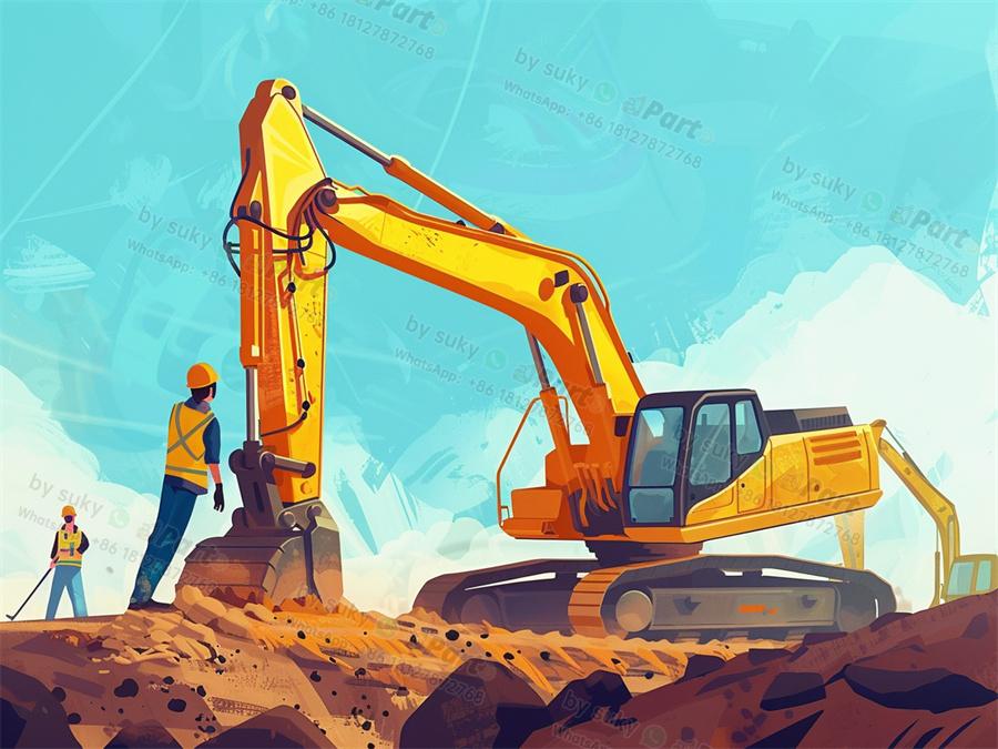 What is the name of excavator boom parts?