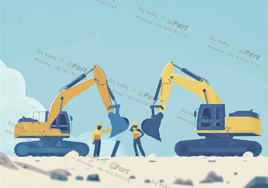 What are the basic parts of an excavator?