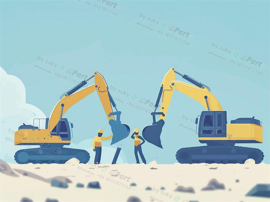 What are the basic parts of an excavator?