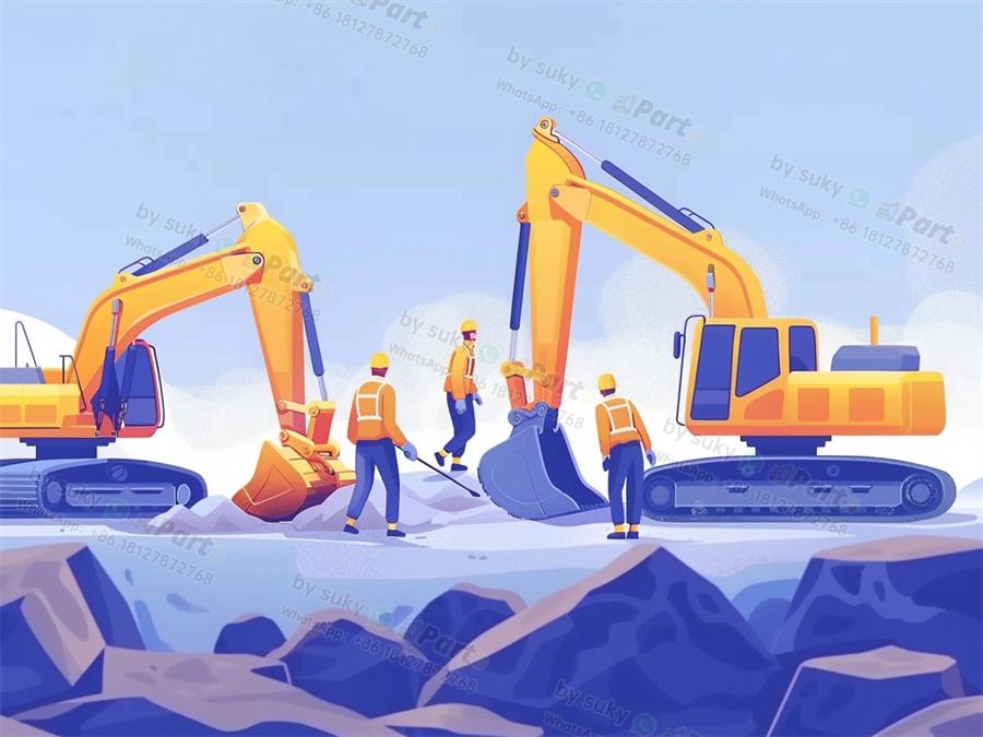 What is the name of excavator boom parts?