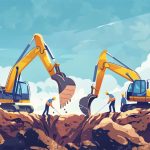 What are the parts of the excavator arm? What are the parts of the excavator arm?