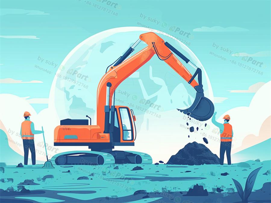 What are the basic parts of excavator?