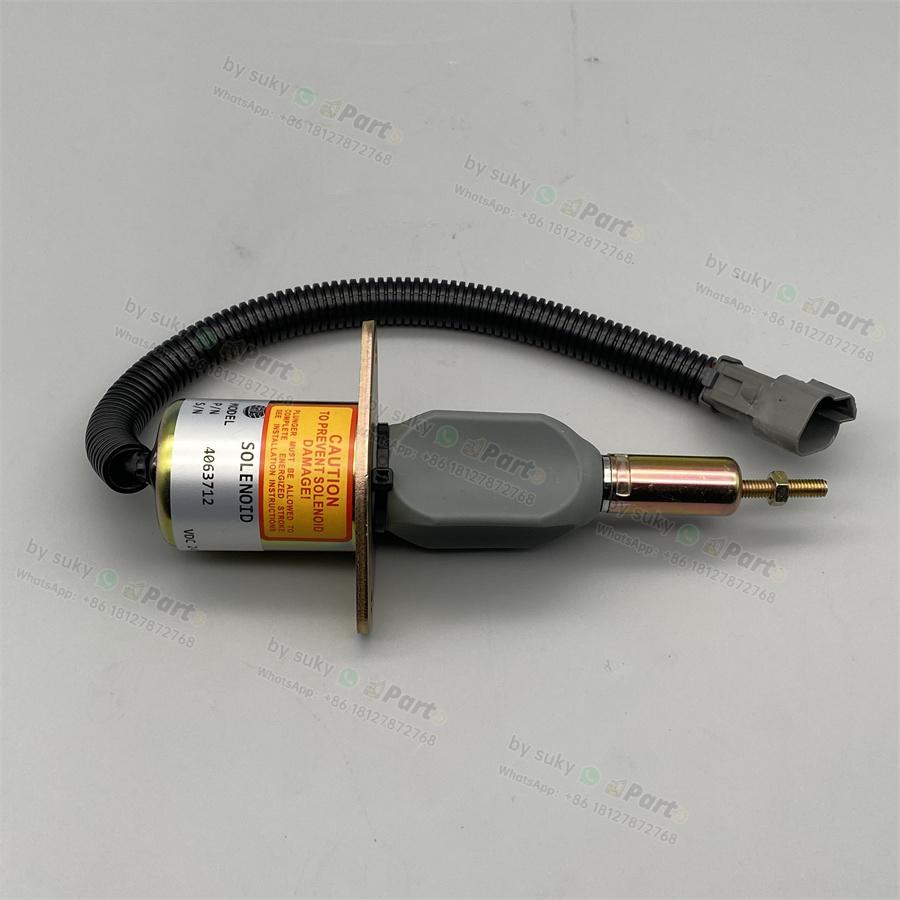 4063712 Fuel Shut Off Solenoid Valve 24V for Cummins Komatsu PC300-7 PC350-7 PC360-7 4063712 Fuel Shut Off Solenoid Valve 24V for Cummins Komatsu PC300-7 PC350-7 PC360-7