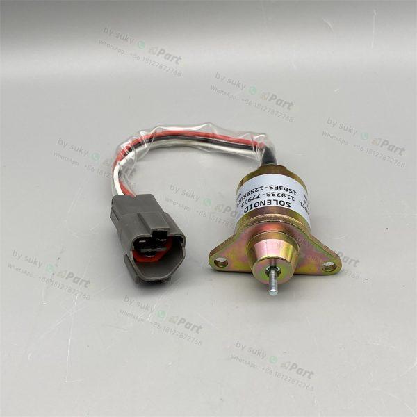 119233-77932 1503ES-12S5SUC12S 12V Stop Solenoid for Hyundai R55-5 R60-5 Komatsu PC40 PC50