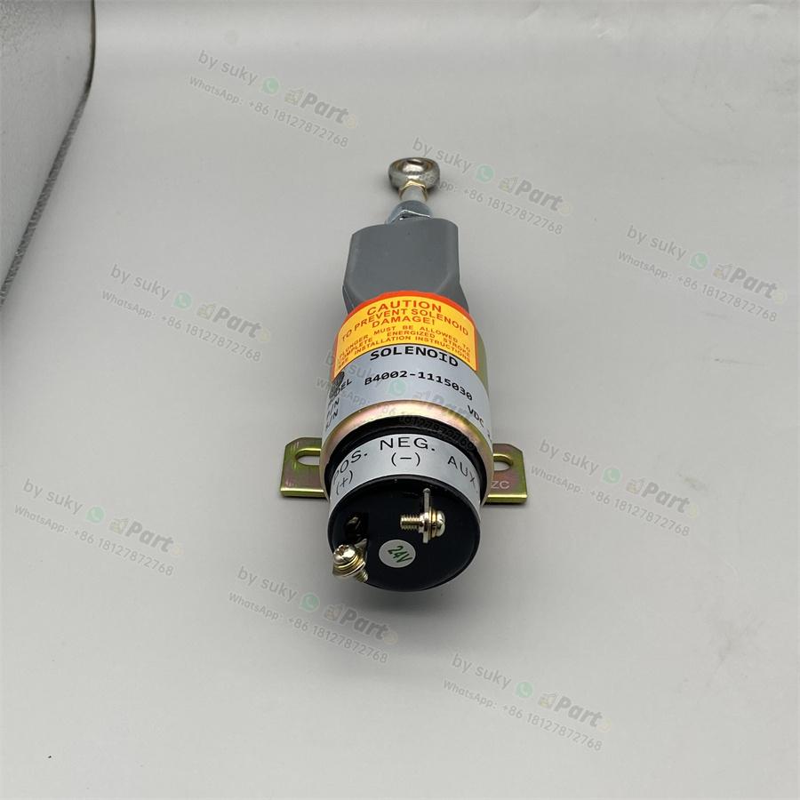 B4002-1115030 Stop Solenoid Valve 24V for Komatsu PC60-7 PC120-7 PC200-7 PC300-7 PC350-7 B4002-1115030 Stop Solenoid Valve 24V for Komatsu PC60-7 PC120-7 PC200-7 PC300-7 PC350-7