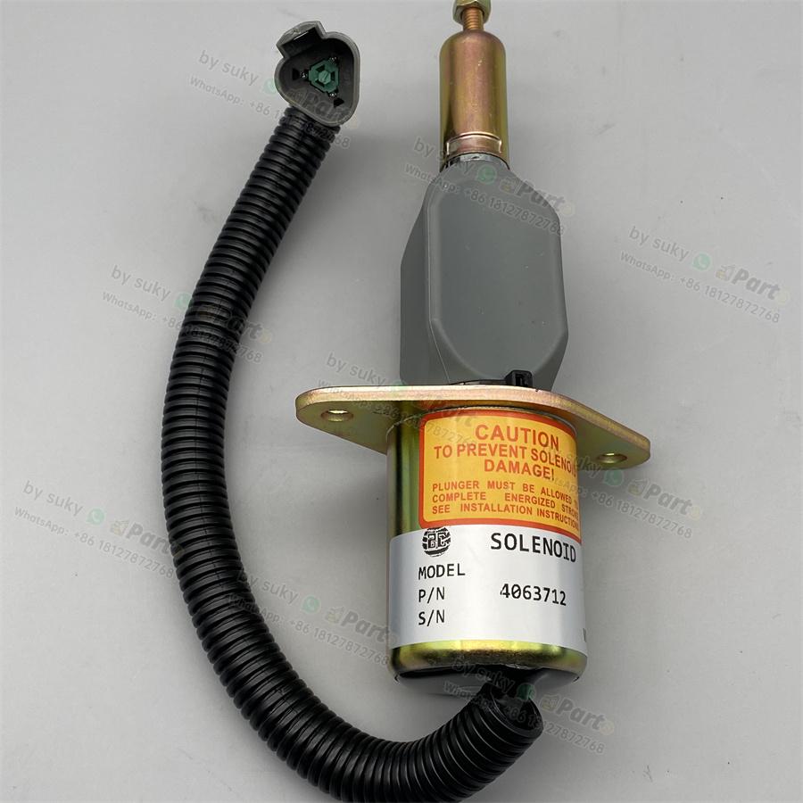 4063712 Fuel Shut Off Solenoid Valve 24V for Cummins Komatsu PC300-7 PC350-7 PC360-7 4063712 Fuel Shut Off Solenoid Valve 24V for Cummins Komatsu PC300-7 PC350-7 PC360-7