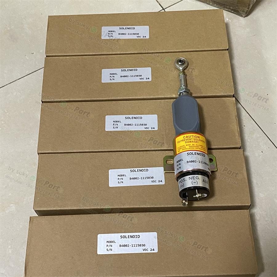 B4002-1115030 24V Stop Solenoid Valve for Komatsu PC60-7 PC120-7 PC200-7 PC350-7 B4002-1115030 24V Stop Solenoid Valve for Komatsu PC60-7 PC120-7 PC200-7 PC350-7