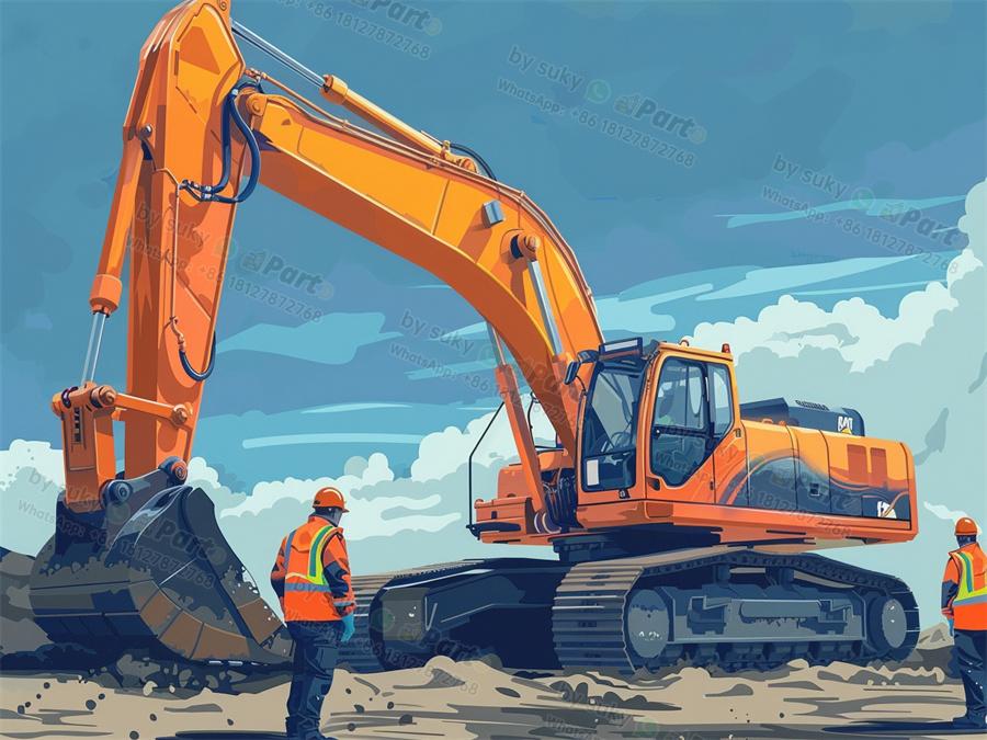 What are the name of parts of excavator?