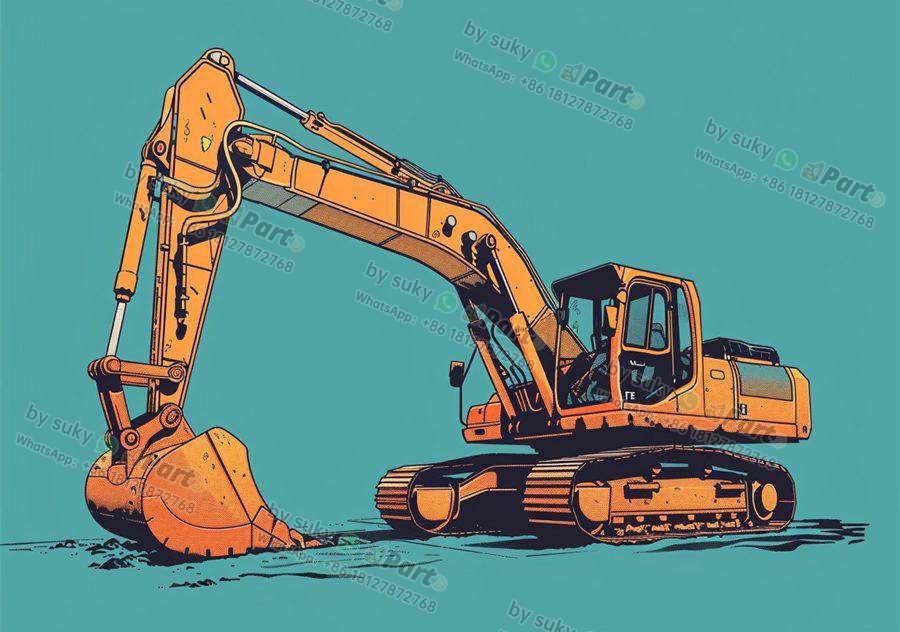 What is the name of excavator boom parts?