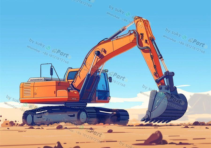 What are the basic parts of excavator?