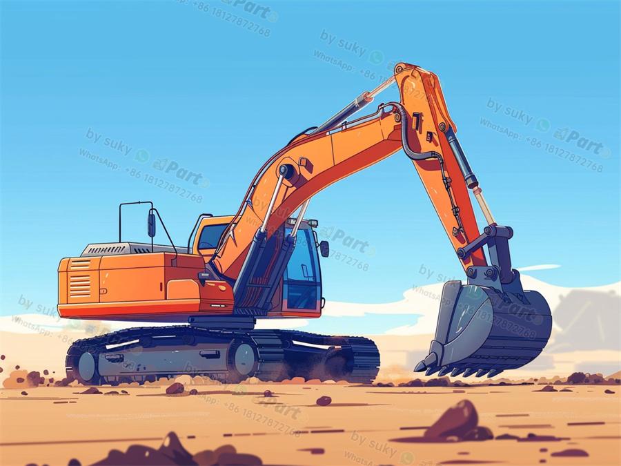 What are the basic parts of excavator?