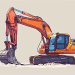 What is the top part of an excavator called?