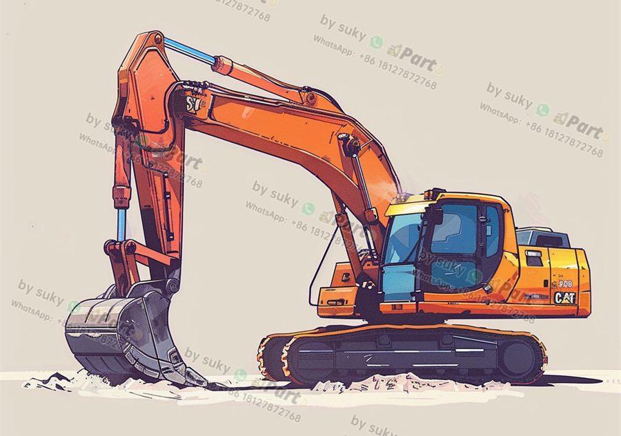 What is the top part of an excavator called?