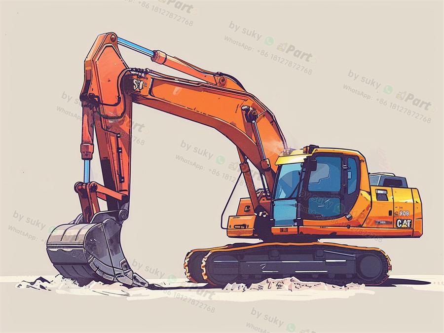 What is the top part of an excavator called?