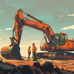 What is the structure of an excavator?