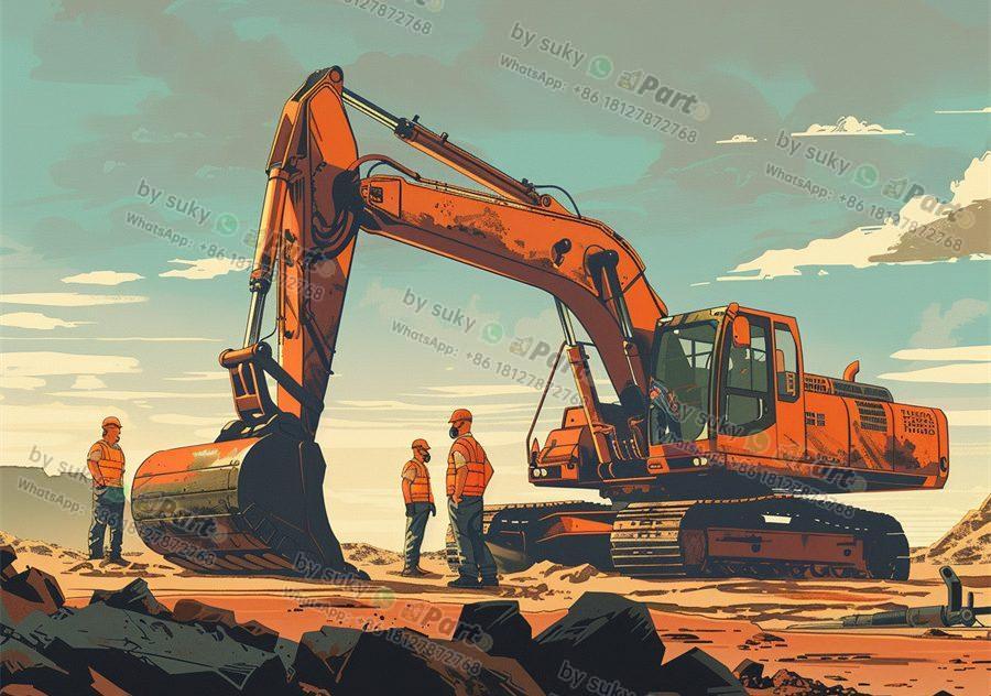 What is the structure of an excavator?