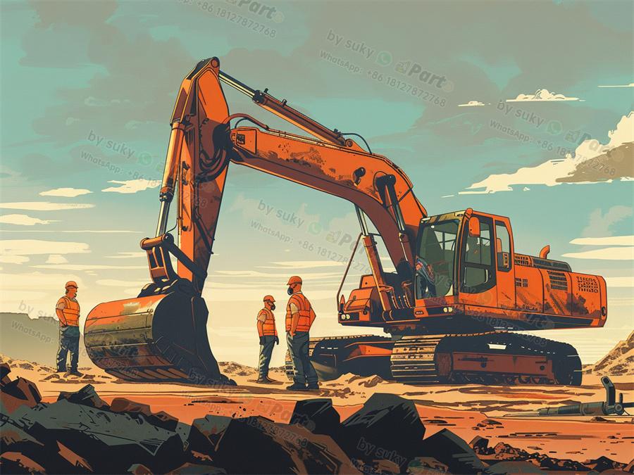 What is the structure of an excavator?