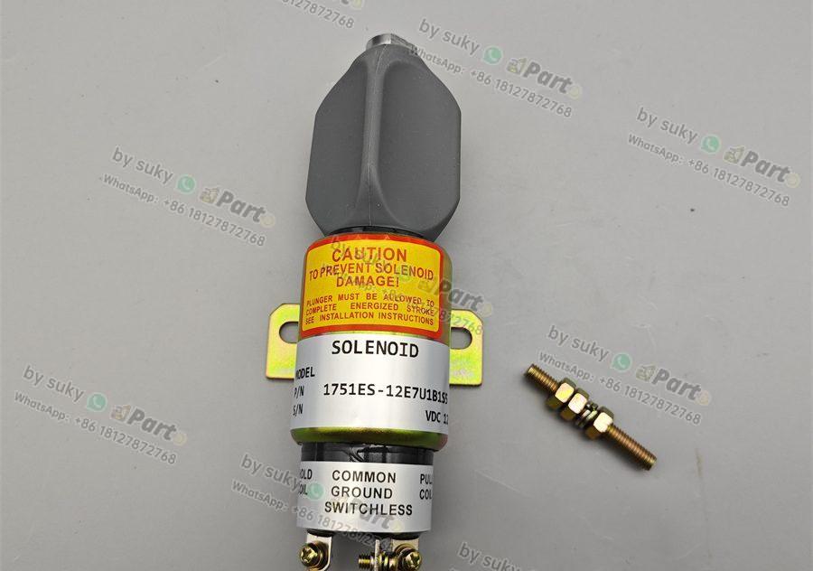 SA-3796-12 1751-12E7U1B1S5 3T 12V Fuel Shut Off Solenoid Valve for Caterpillar CAT 200B