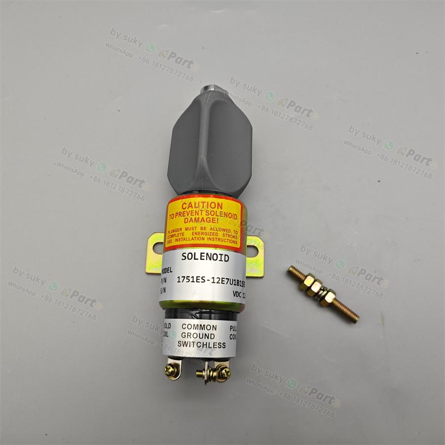 SA-3796-12 1751-12E7U1B1S5 3T 12V Fuel Shut Off Solenoid Valve for Caterpillar CAT 200B SA-3796-12 1751-12E7U1B1S5 3T 12V Fuel Shut Off Solenoid Valve for Caterpillar CAT 200B