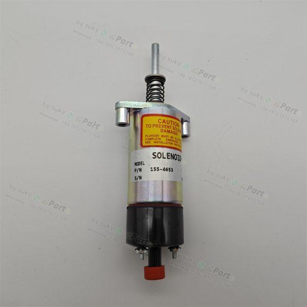 155-4653 3E-7985 Fuel Shutoff Solenoid 24V for Caterpillar CAT 330 330B 330C