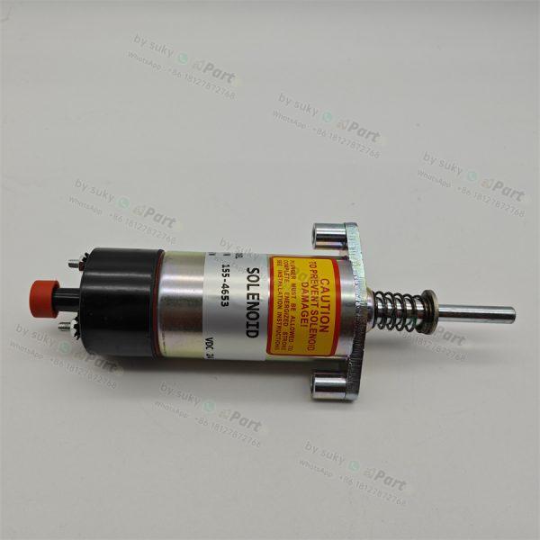 155-4653 3E-7985 Fuel Shutoff Solenoid 24V for Caterpillar CAT 330 330B 330C