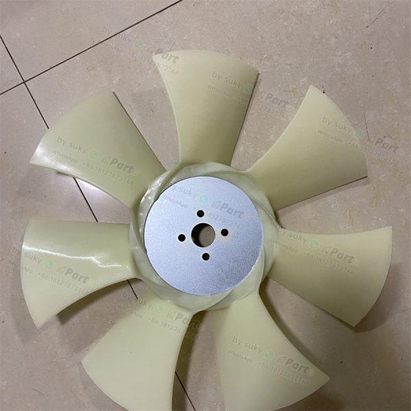 7 Blades 4 Holes Engine Fan for Volvo EC55