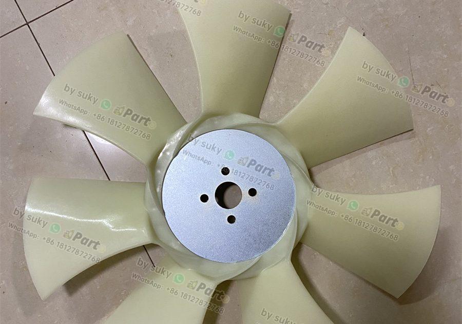 7 Blades 4 Holes Engine Fan for Volvo EC55