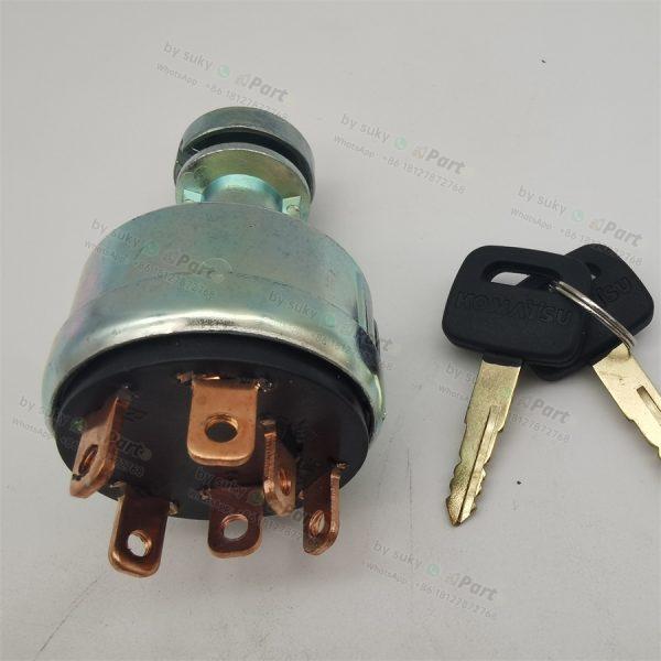 22B0611910 Ignition Switch with Key for Komatsu PC-7 PC120-6 PC200-7 PC360-7