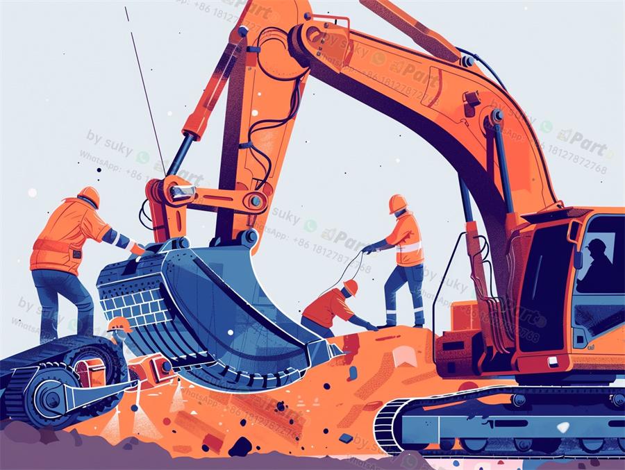 excavator parts labeled excavator parts labeled