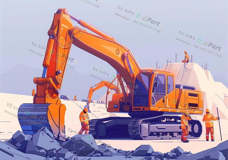 excavator chassis parts