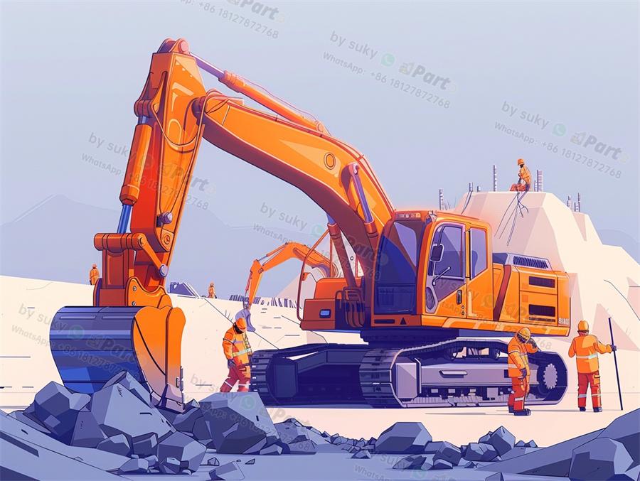 excavator chassis parts