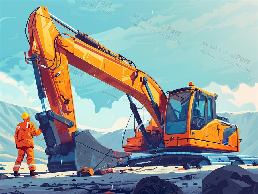 excavator parts breakdown