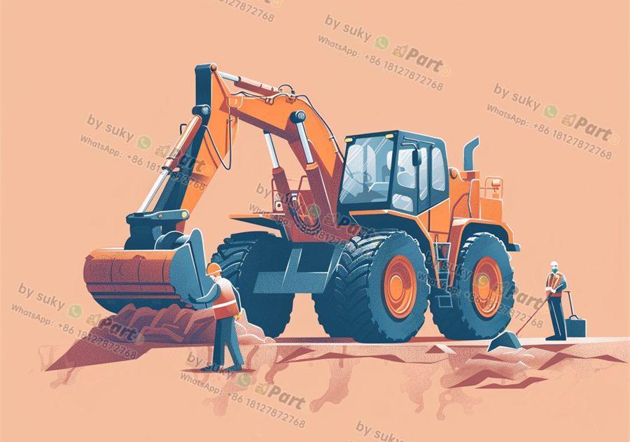 excavator machine all parts name