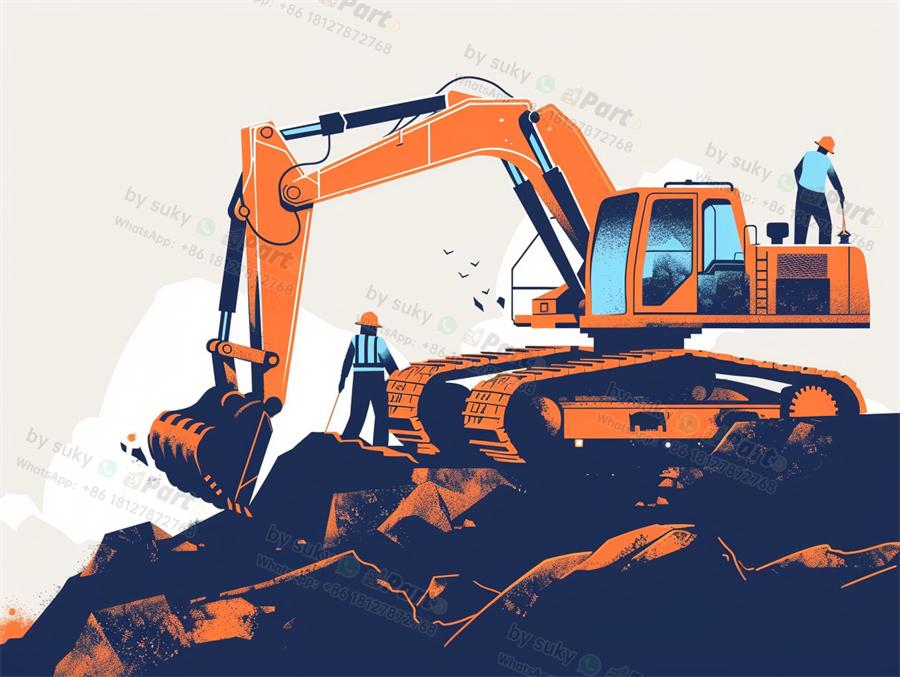 excavator joystick control parts diagram