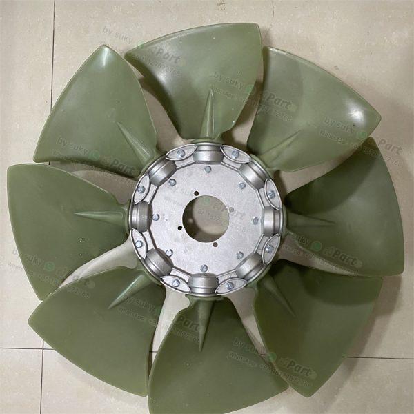 8 Blades 4 Holes Engine Fan for Volvo EC210