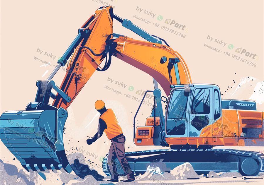 earthmoving and excavator used parts